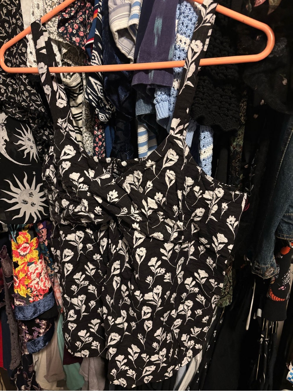 Simply Vera Vera Wang Black and White Floral Top